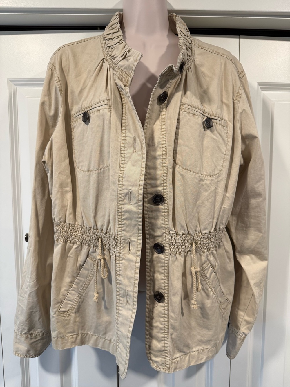 Bob Timberlake beige tan jacket autumn xl